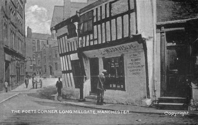 El rincón del poeta, Long Millgate, Manchester, c.1910 de English Photographer